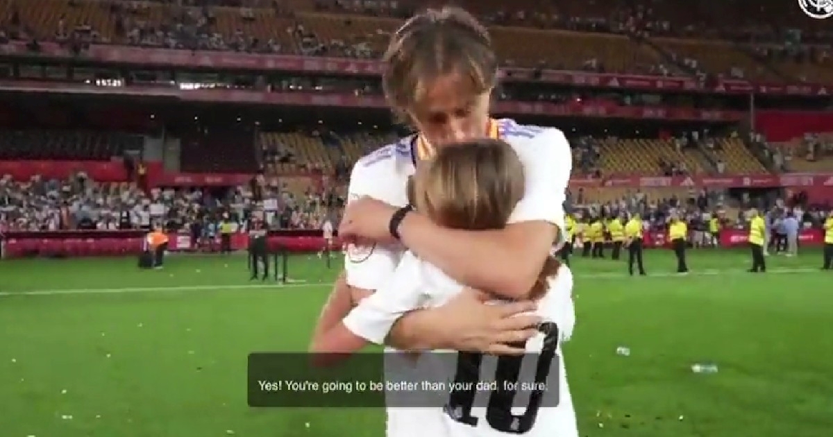 VIDEO Emotivni prizor nakon finala kupa. Modrić poručio kćeri: Bit ćeš bolja od tate
