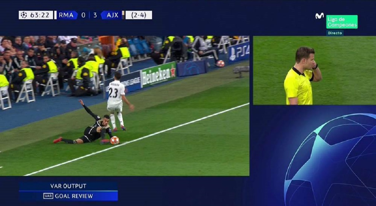 UEFA objasnila zašto treći Ajaxov gol protiv Reala nije poništen