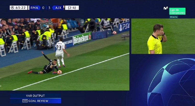UEFA objasnila zašto treći Ajaxov gol protiv Reala nije poništen