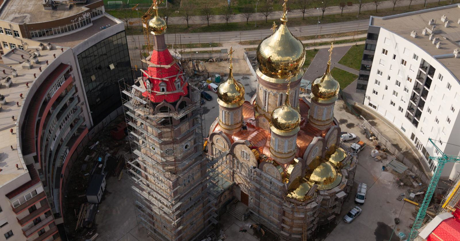 U Banjoj Luci grade rusko-srpski hram. Pogledajte fotografije iz zraka