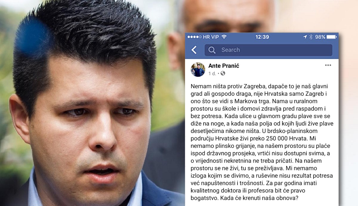 Ante Pranić: Kad Zagreb poplavi, svi su na nogama, kad naša polja, onda nikome ništa