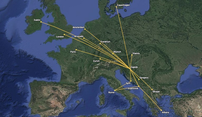 Croatia Airlines povećava broj letova na međunarodnim linijama, pogledajte raspored