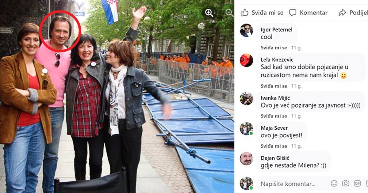 Peternel je 2010. bio na prosvjedu koji je predvodio Tomašević