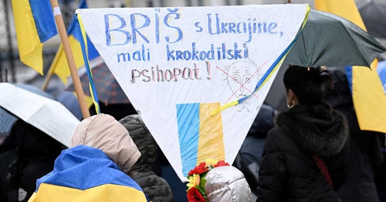 FOTO Skup podrške Ukrajini u Zagrebu. "Kad kažem Mariupolj, mislim na Vukovar"