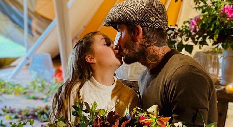 Fanovi uznemireni: David Beckham poljubio 9-godišnju kćer u usta