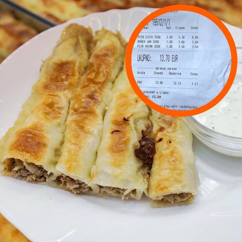 Čovjek pohvalio cijenu bureka u Poreču, Hrvati se ne slažu s njim