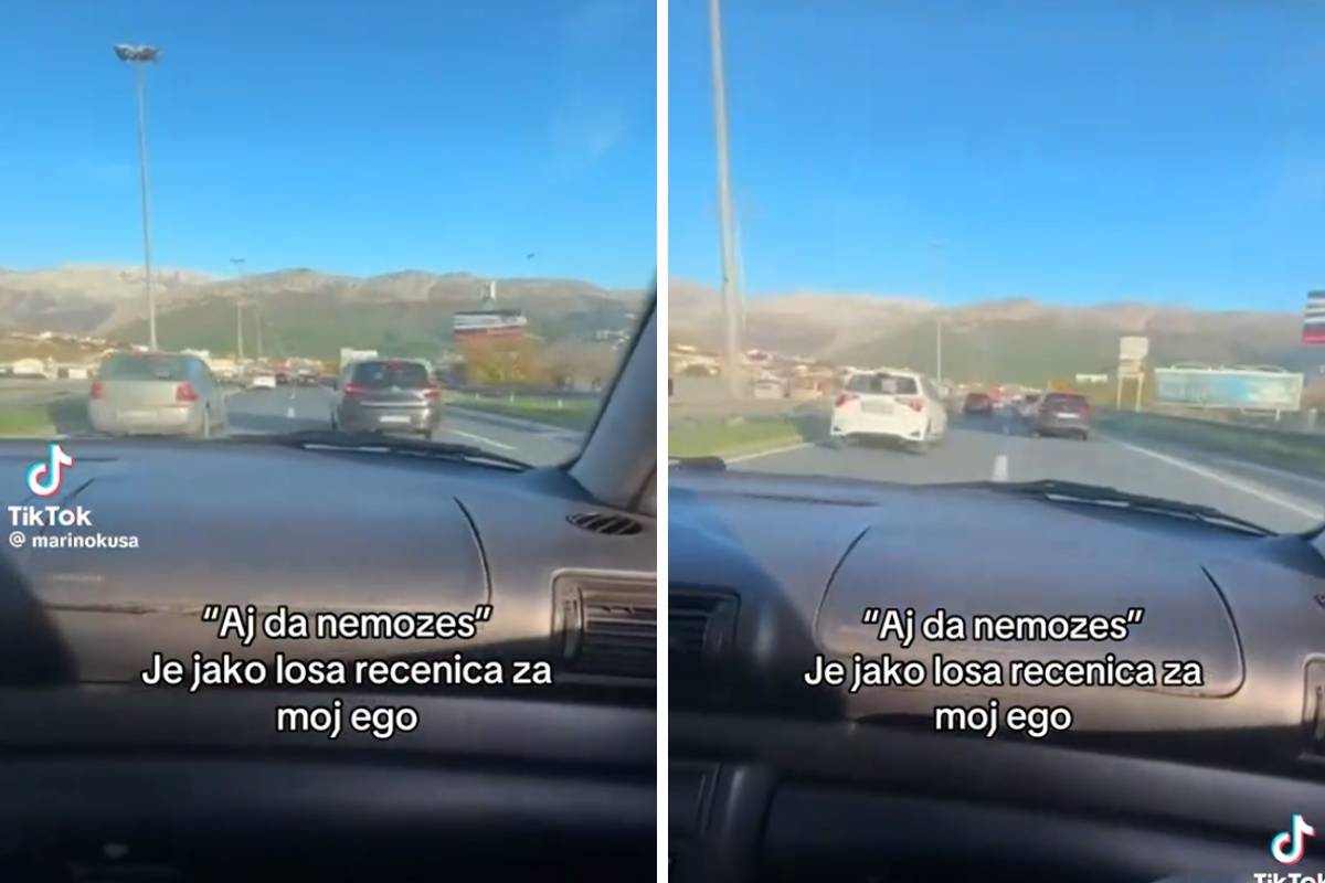 VIDEO Vozač kod Splita projurio između dva auta, snimka se širi mrežama