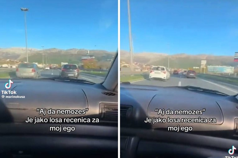 VIDEO Vozač kod Splita projurio između dva auta, snimka se širi mrežama