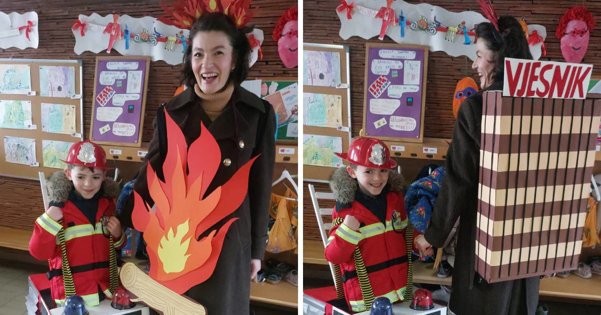 Mama Maja otkrila priču iza viralnog kostima: "Sin je bio potresen požarom Vjesnika"