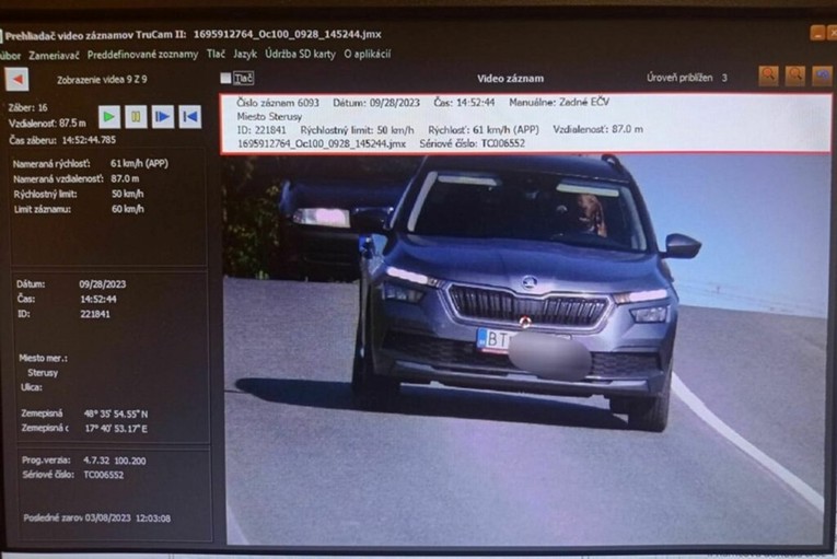 FOTO Kamera uhvatila psa u prebrzoj vožnji