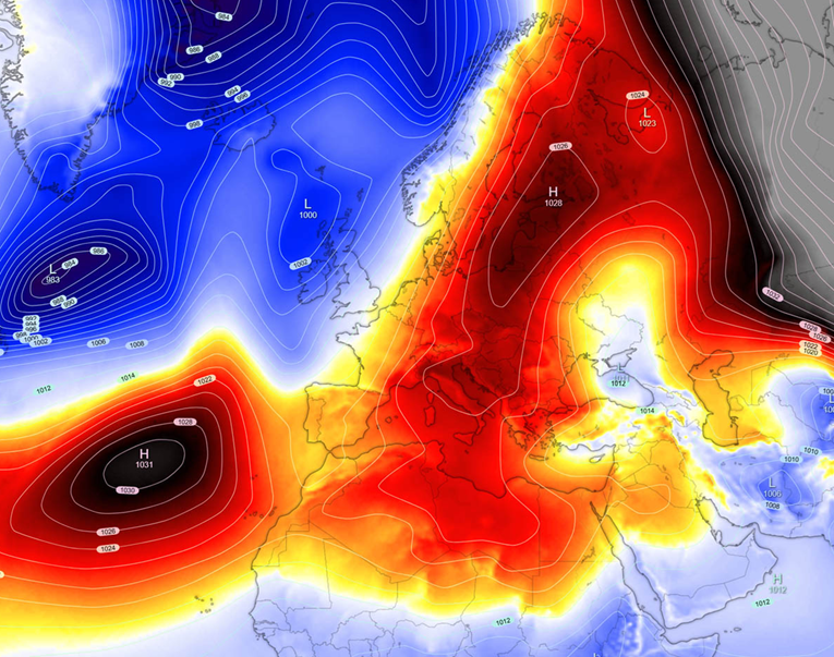 FOTO Meteorolozi objavili karte. Formira se toplinska kupola