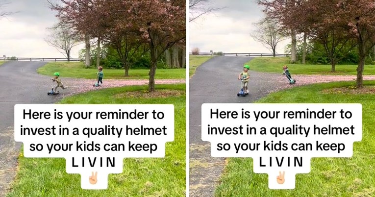 4 mil. pregleda: Mama na primjeru svoje djece pokazala zašto je važno da nose kacige