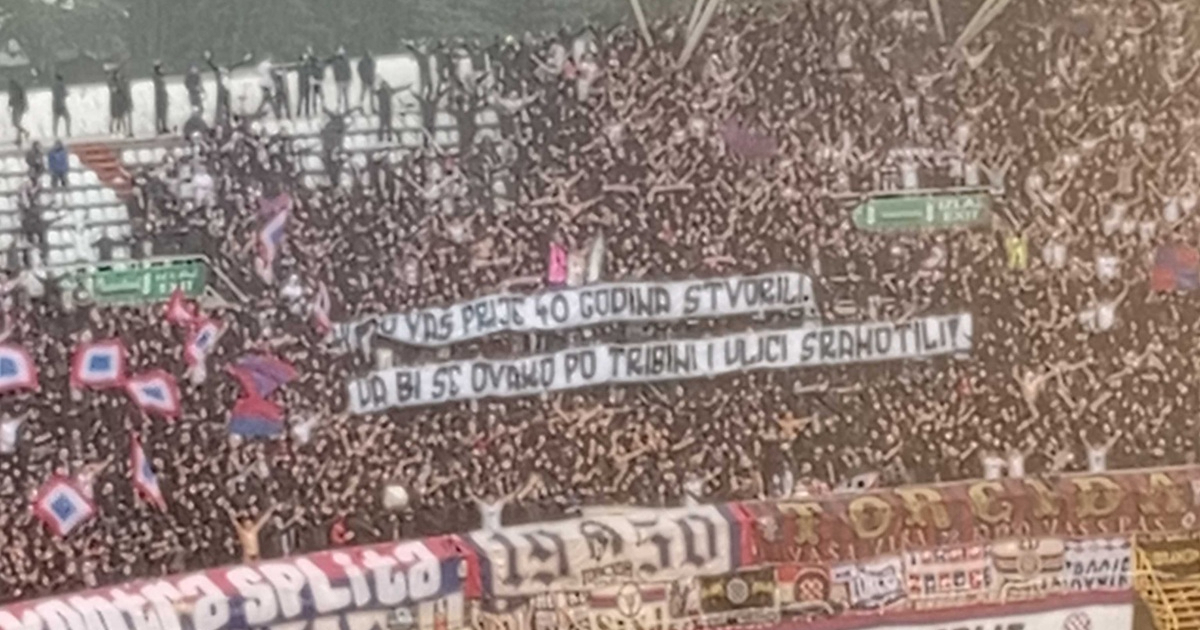 Torcida Boysima: Mi smo vas prije 40 godina stvorili da bi se ovako sramotili