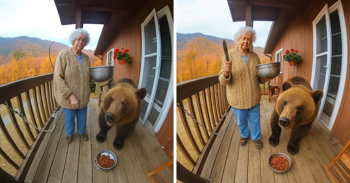 Širi se viralna snimka starice koja hrani medvjeda - i svi se pitaju isto