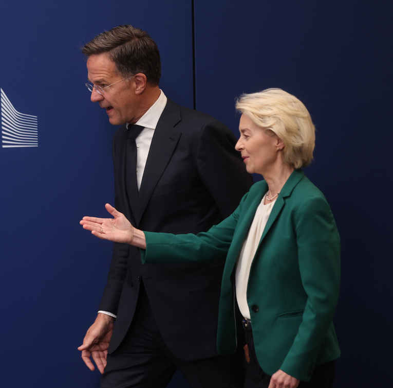 Ursula von der Leyen i Mark Rutte. Foto: Epa