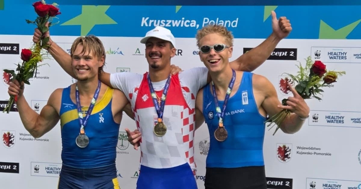 Hrvatska ima novu veslačku zvijezdu. Ivan Talaja je europski U-23 prvak u samcu