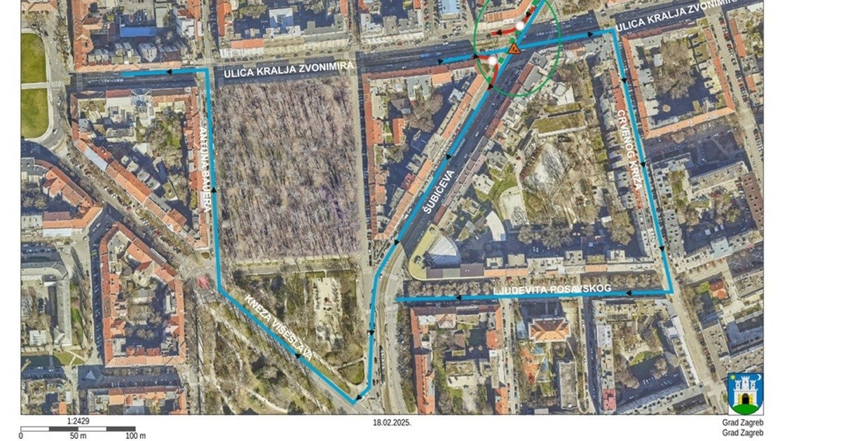 Zbog modernizacije infrastrukture zatvara se raskrižje Šubićeve i Zvonimirove