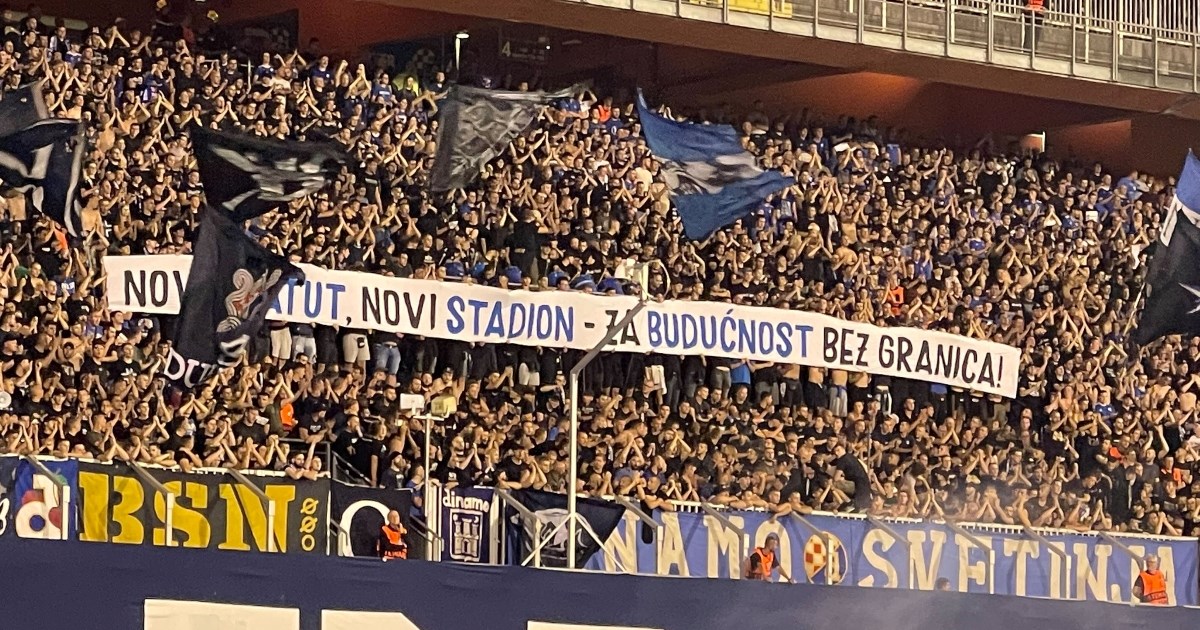 BBB-i izvjesili transparent: Novi statut, novi stadion - za budućnost bez granica