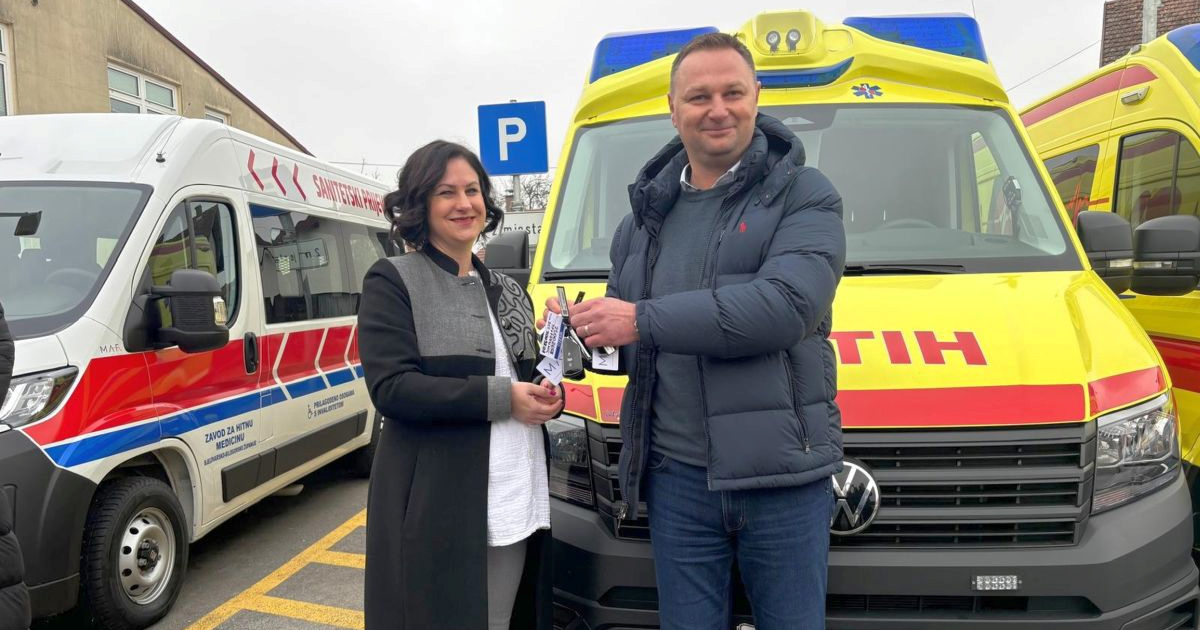 Bjelovarsko-bilogorska hitna dobila šest novih vozila