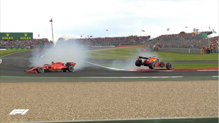 Utrku Formule 1 u Silverstoneu obilježio je incident Vettela i Verstappena
