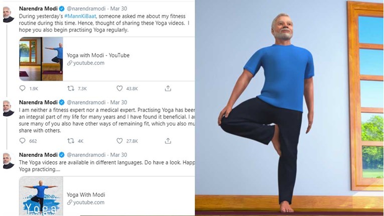 Indija je u karanteni, a premijer objavljuje snimke sa savjetima za jogu