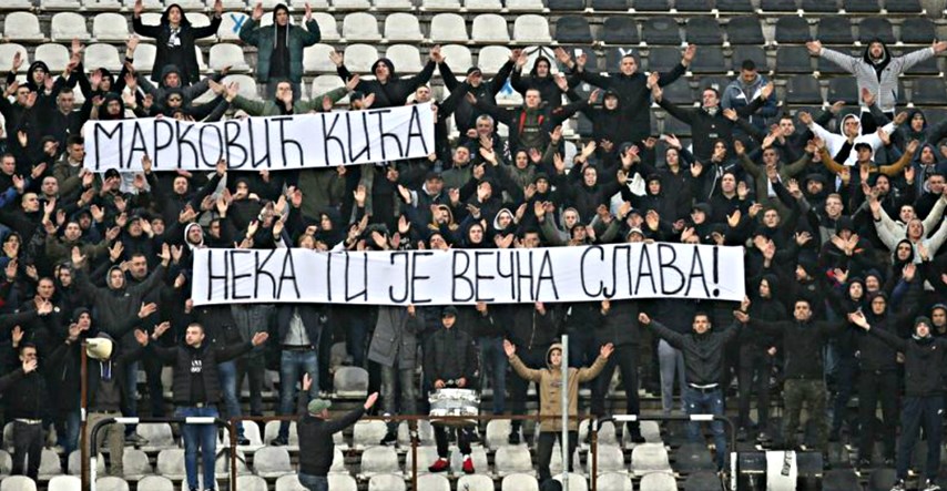 Navijači Partizana se oprostili od likvidiranog vođe pa napustili stadion