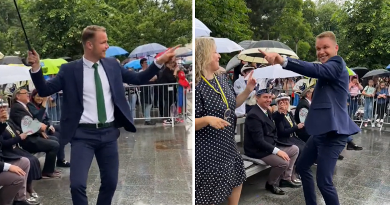 Gradonačelnik Banje Luke zaplesao na kiši uz Mileyn hit Flowers. Ljudi ga sprdaju