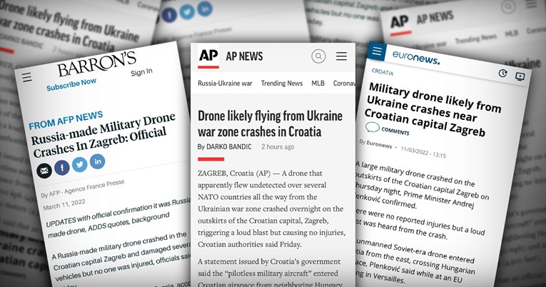 Ovako svjetske agencije pišu o padu letjelice u Zagrebu
