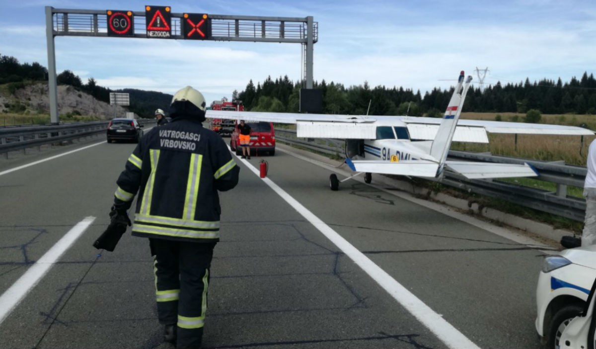 VIDEO Manji avion sletio na autocestu A6 kod Ravne Gore, otkriveno i zašto
