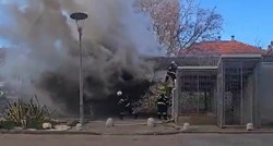 VIDEO Požar u Zadru, gorjelo smeće u napuštenim objektima