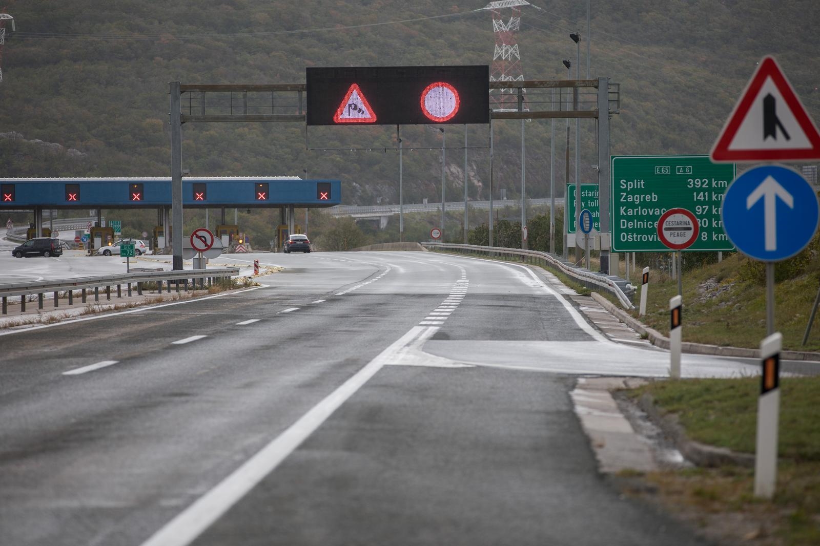 Neke ceste zatvorene za određene skupine vozila zbog vjetra. Srne na A1 i A4