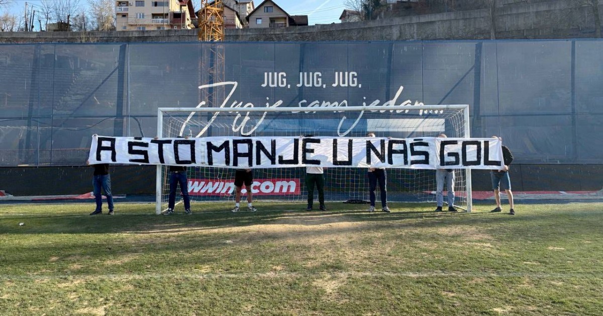 Navijači Željezničara citatom Izeta Fazlinovića najavili utakmicu sa Zrinjskim