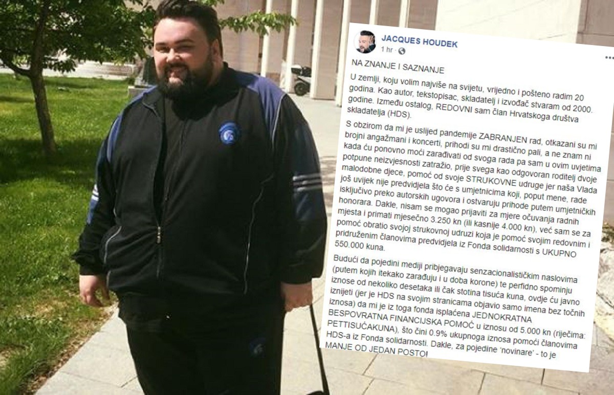 Houdek: Nemam se potrebu opravdavati, ali ovo je točan iznos koji sam dobio od HDS-a