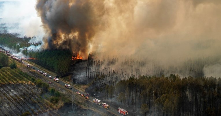 Rekordna požarna sezona u Francuskoj i Španjolskoj, pala kvaliteta zraka