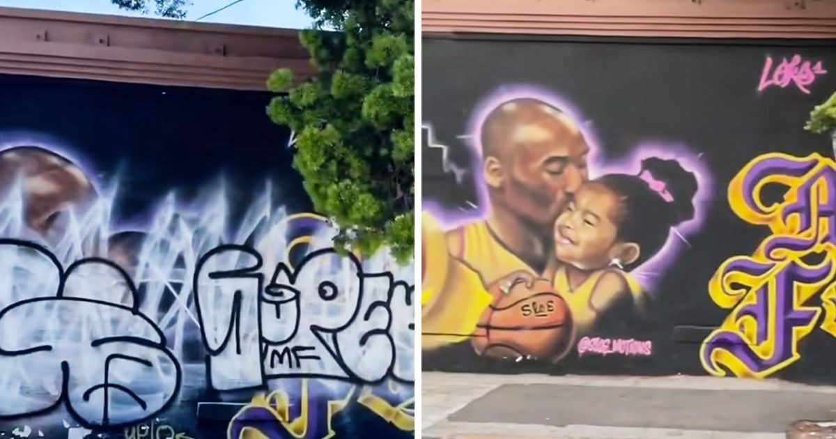 Poznati mural s Kobeom je uništen. Dončić je platio njegovu obnovu