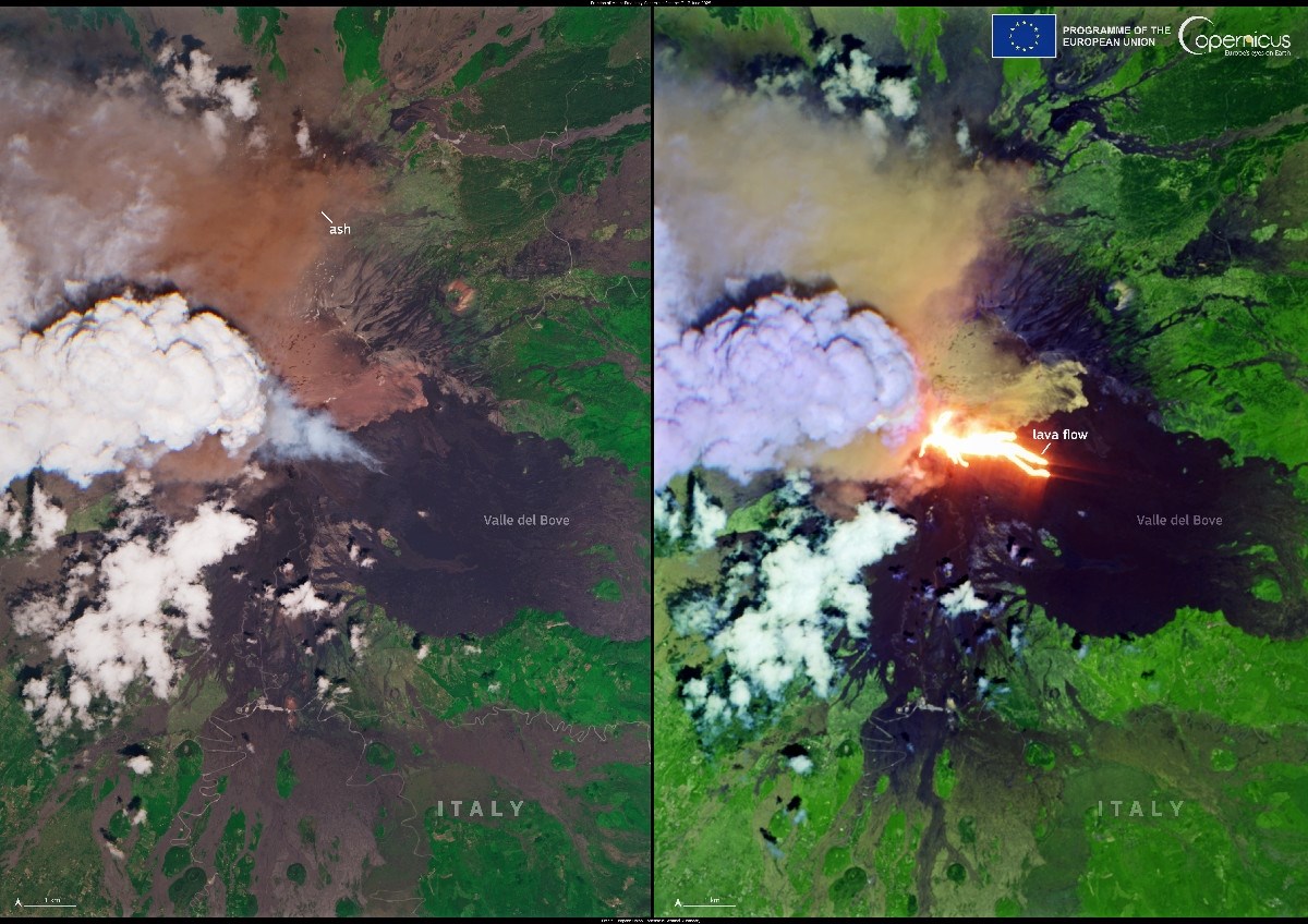 Erupcija Etne snimljena iz svemira, pogledajte