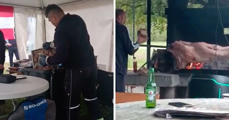 Inspektori oduzimali meso na Pečenkijadi u Brodu. "Veterani nisu dali svoju svinju"