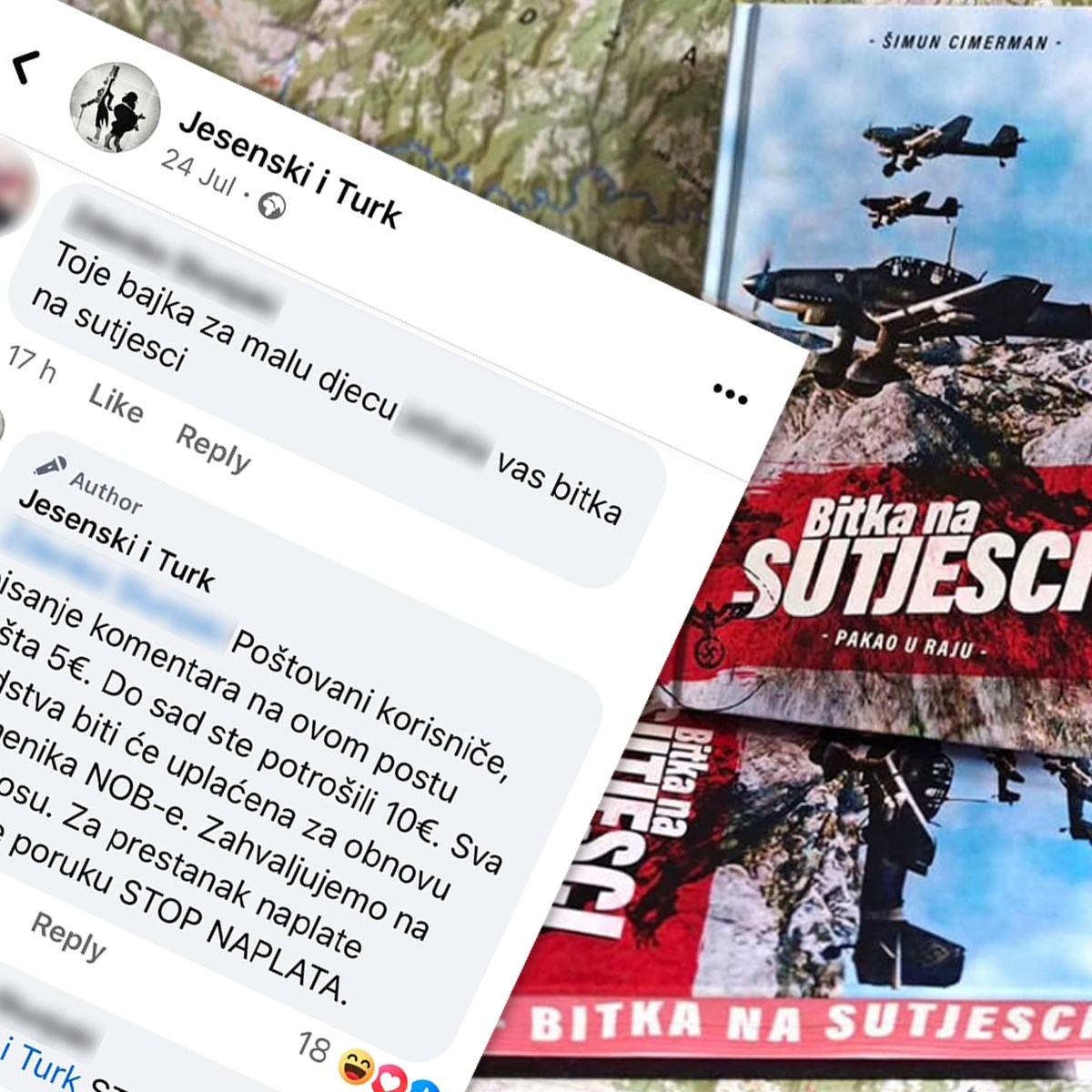 Pratitelj napisao hejterski komentar na Bitku na Sutjesci, odgovor nakladnika je hit