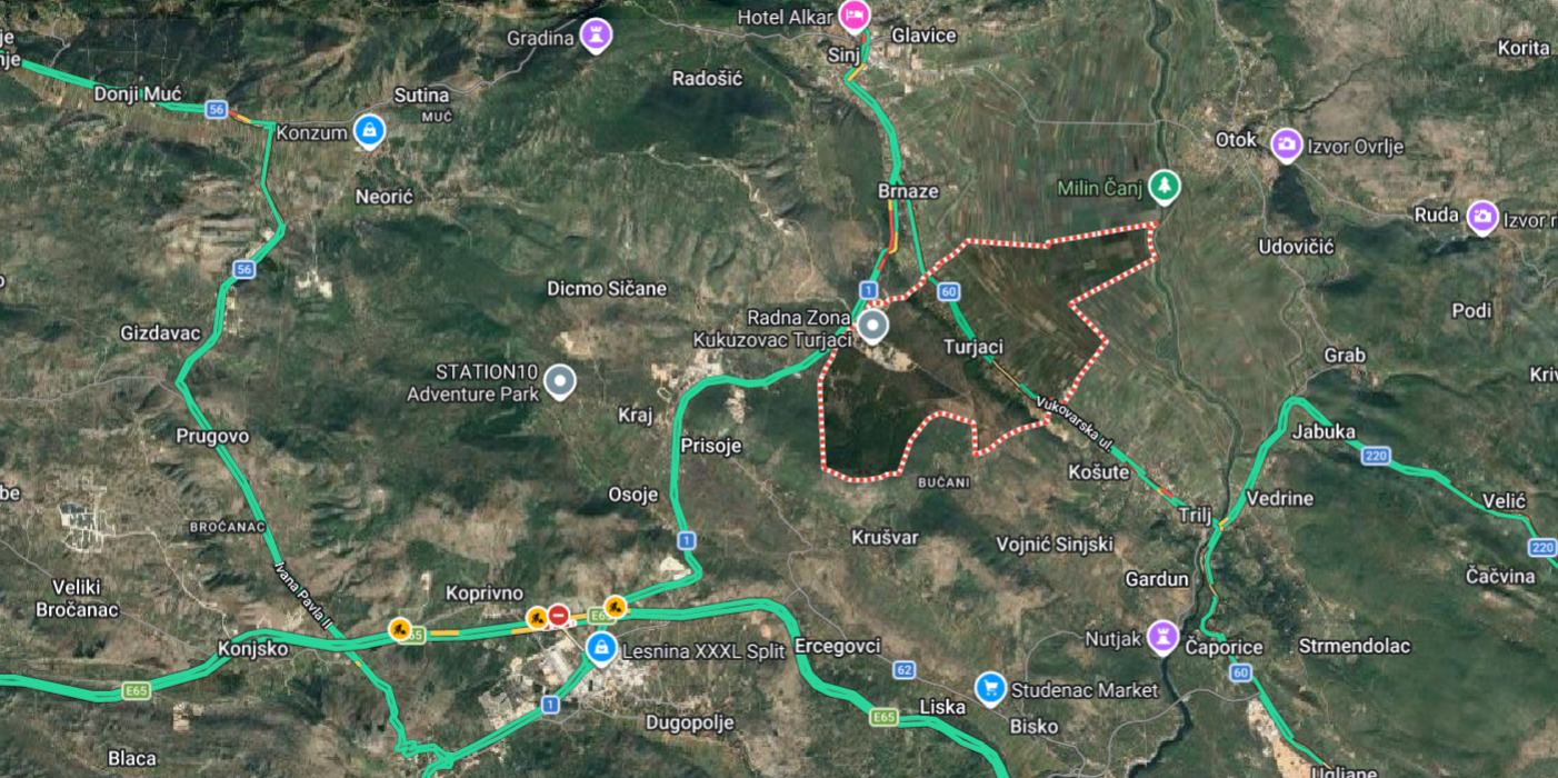 Gori kuća kod Sinja, sumnja se da je eksplodirao plin