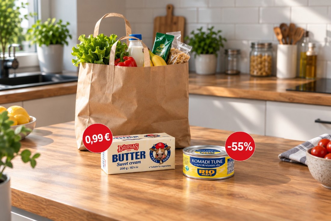 Najbolje cijene danas: Maslac za 0,99 eura, Rio Mare tuna snižena 55%