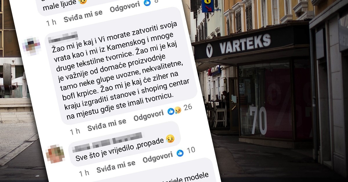 "Sramota. Sve svoje smo sravnali sa zemljom": Varteks zatvara trgovine u Rijeci