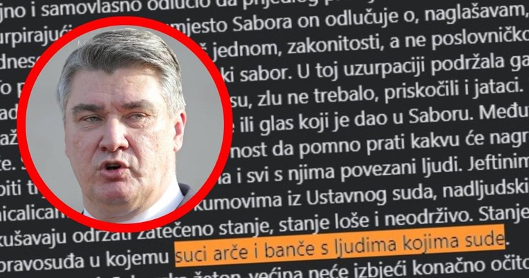 Milanović na Fejsu piše o "HDZ-ovom pravosuđu": Ovu ribu ćemo očistiti od glave