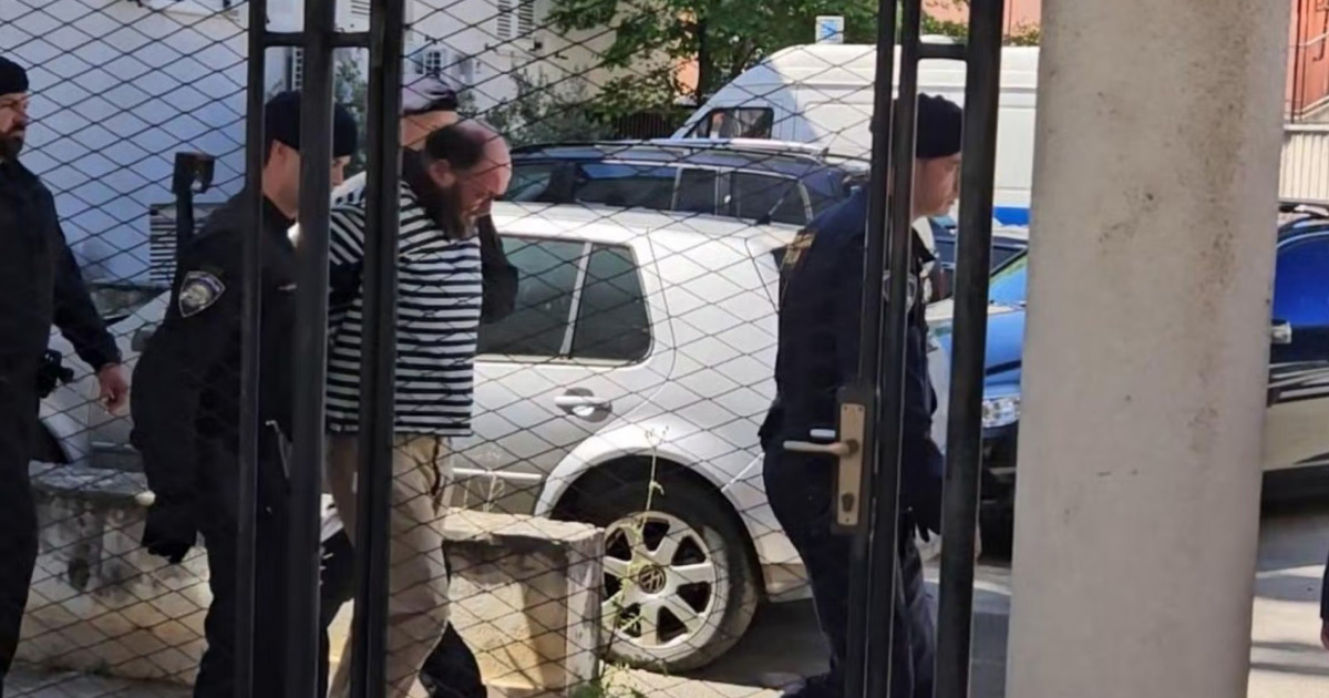 VIDEO Policija odvela ubojicu iz Drniša