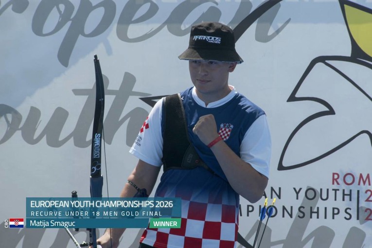 Matija Šmaguc osvojio zlato na Europskom prvenstvu mladih u streličarstvu