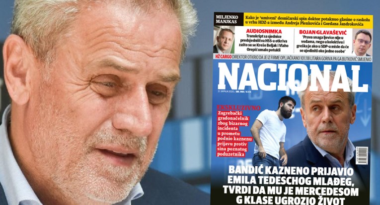 Bandić prijavio Tedeschijevog sina da ga je naganjao autom i prijetio mu