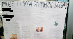 Ovako izgleda ulaz u školu kod Zagreba: "Može li joga zamijeniti boga?"