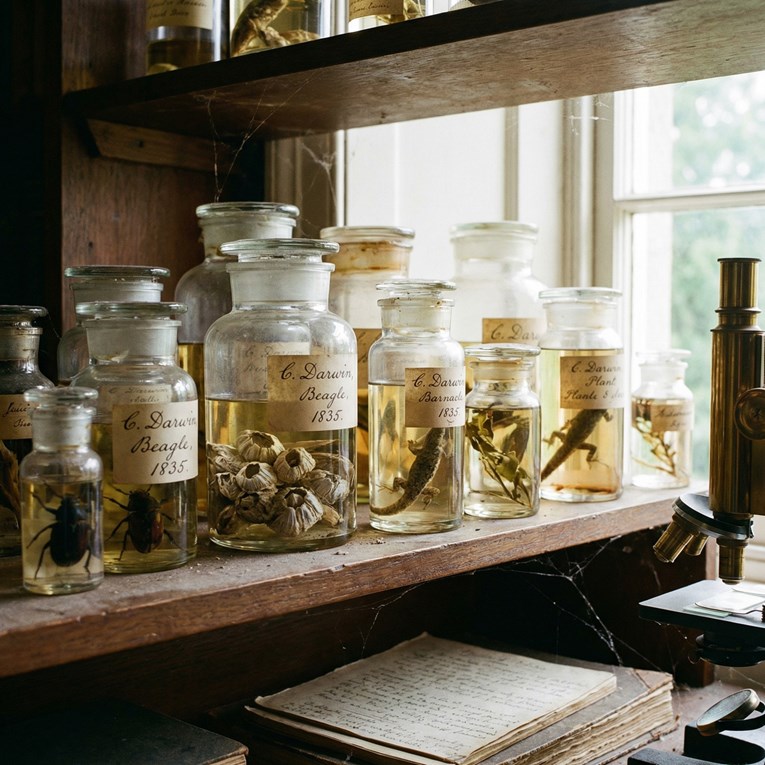 Nova tehnika otkriva sastav tekućina u zagonetnim Darwinovim staklenkama