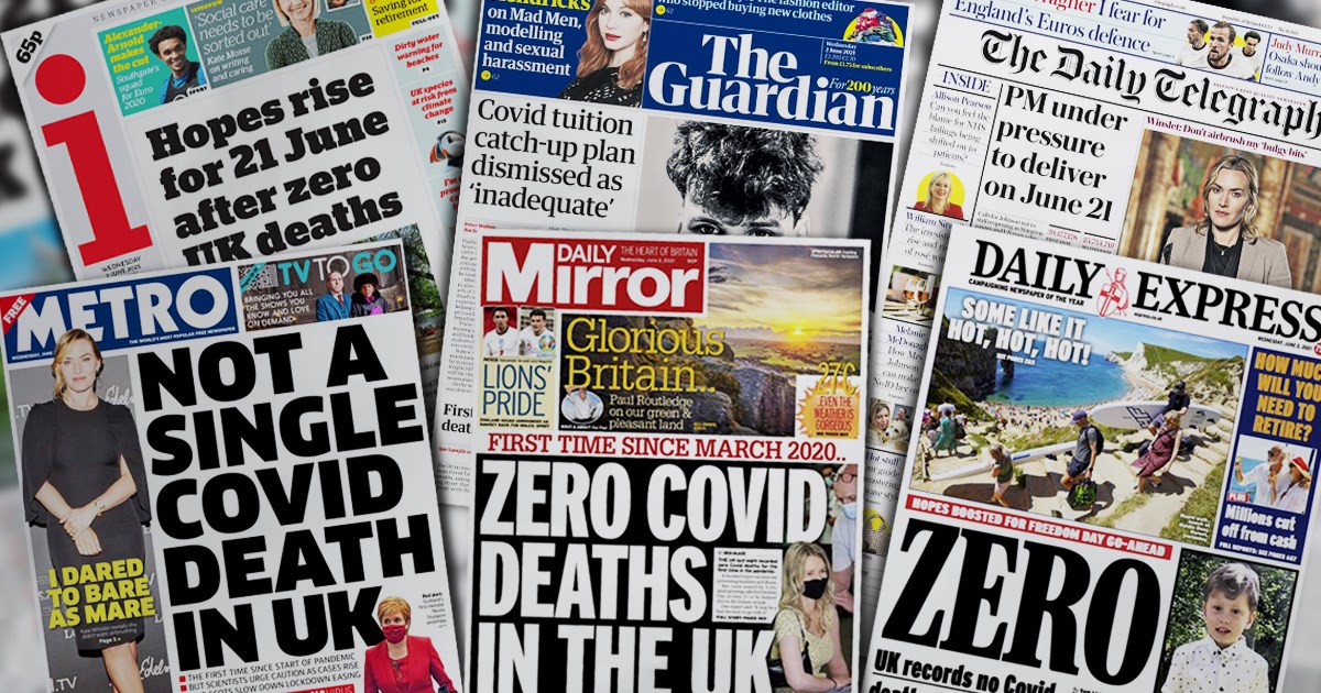 Kako su britanski mediji ispratili dan bez ijedne smrti od korone