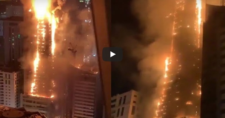 VIDEO Ogroman požar zahvatio neboder s 48 katova u blizini Dubaija