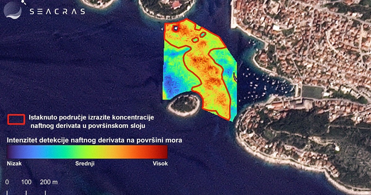 Hrvatska firma: Satelitskom AI tehnologijom prvi smo otkrili naftnu mrlju kod Hvara